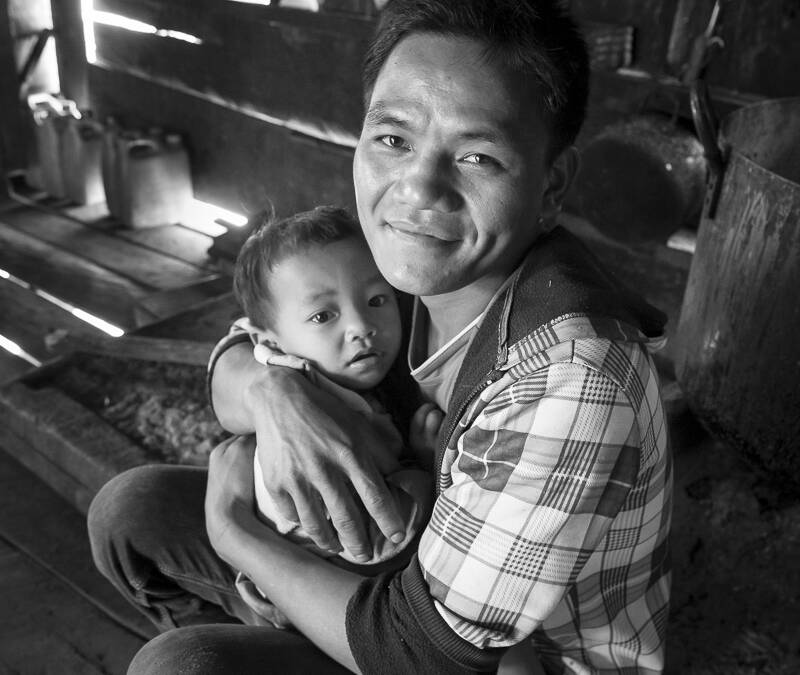 Dans un village Hmong, à la frontière Thaïlandaise, du côté de Huay Xaï