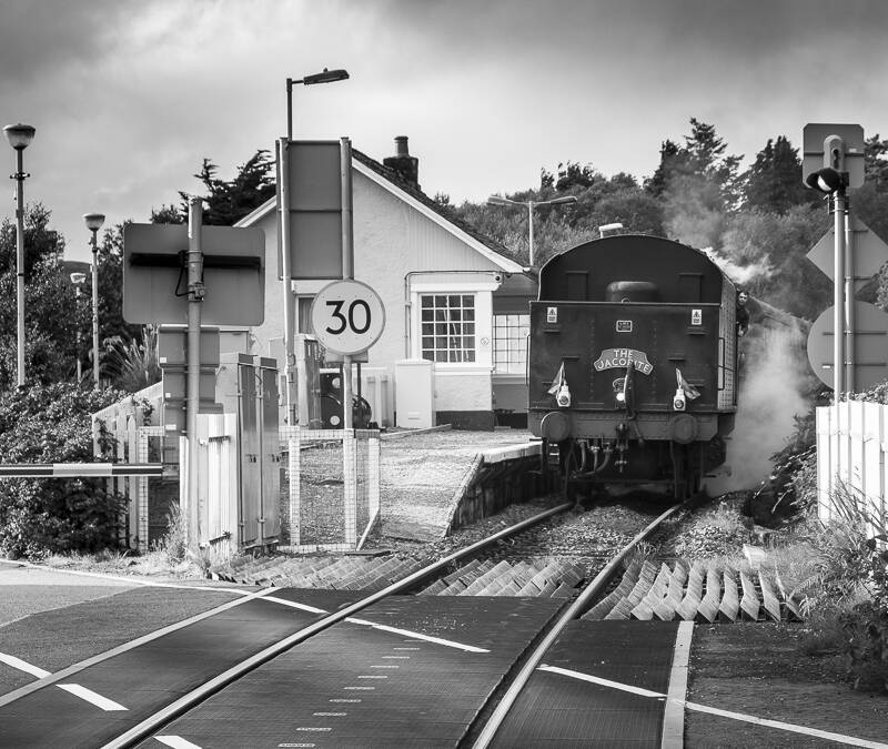 Train between Mallaig and Fort William.
