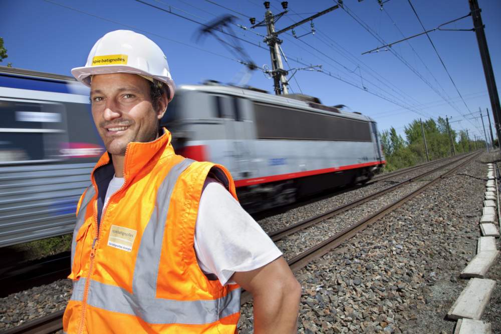 Chantier ferroviaire près de Toulouse pour Spie Batignolles Energies