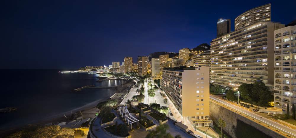 Avenue Princesse Grace, Monaco by night
