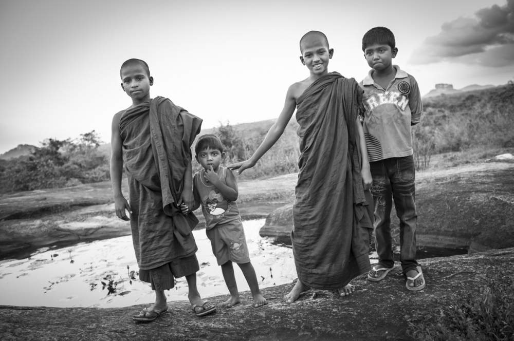Young monks in Sigiriya