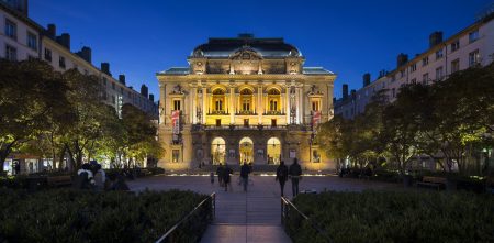 Mise en lumière du Théâtre des Célestins à Lyon by night