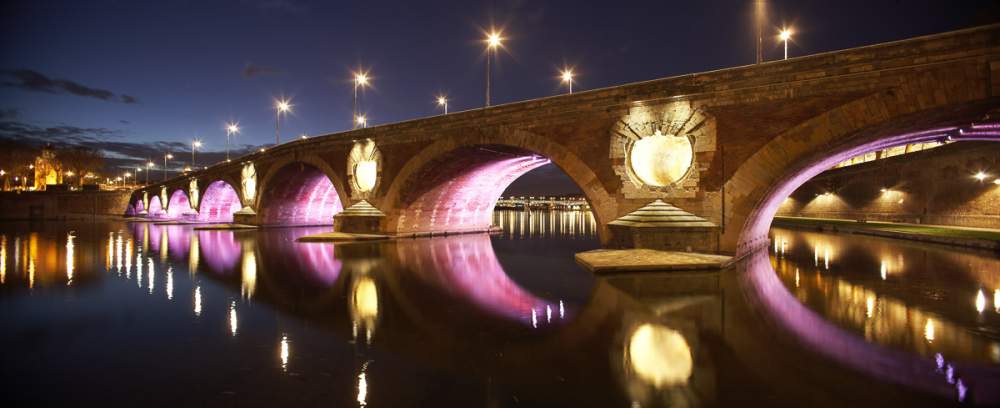 Pont Neuf, Toulouse by night