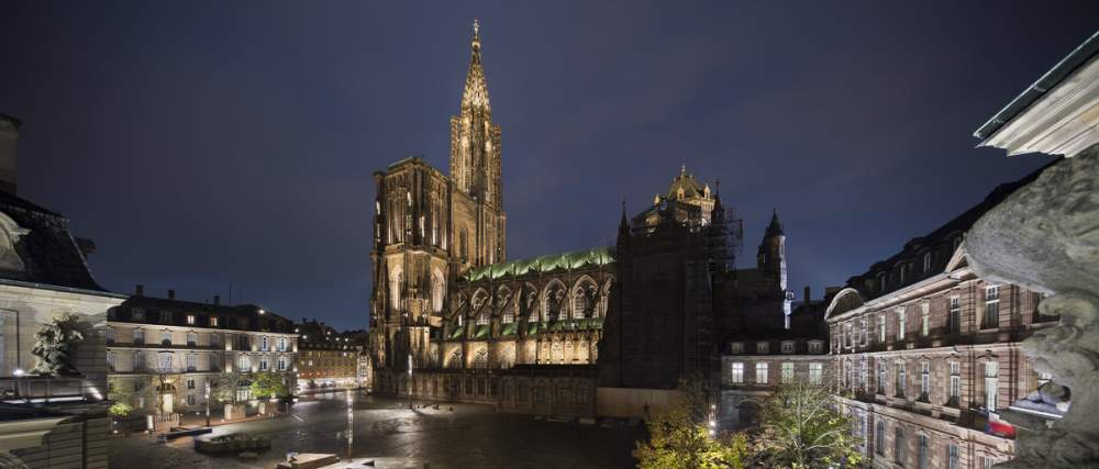 Cathédrale de Strasbourg by night