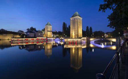 Ponts couverts, Strasbourg by night