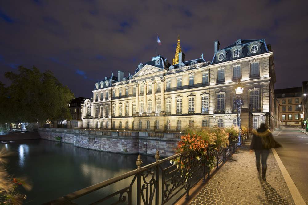 Mise en valeur du Palais Rohan, Strasbourg by night
