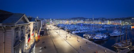 Le vieux Port, Marseille by night