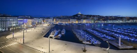 Le vieux Port, Marseille by night