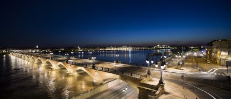 Pont de Pierre, Bordeaux by night