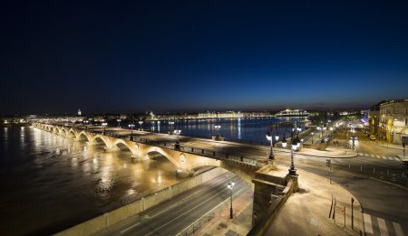 Pont de Pierre, Bordeaux by night