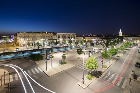 Place de Stalingrad, Bordeaux by night