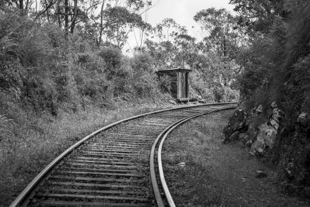 On the rail tracks, Haputale, Sri Lanka
