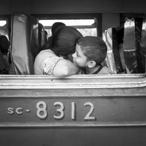 On the rail tracks, Sri Lanka