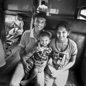 On the rail tracks, Sri Lanka