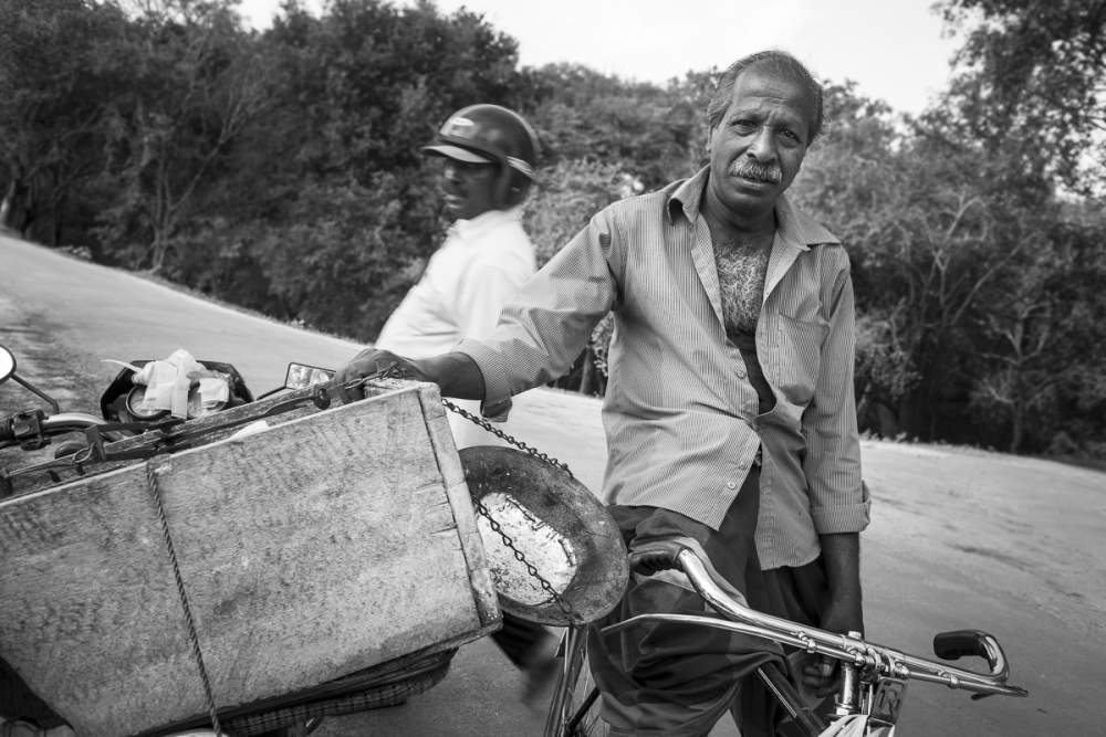 Vendeur ambulant de poisson, Sri Lanka