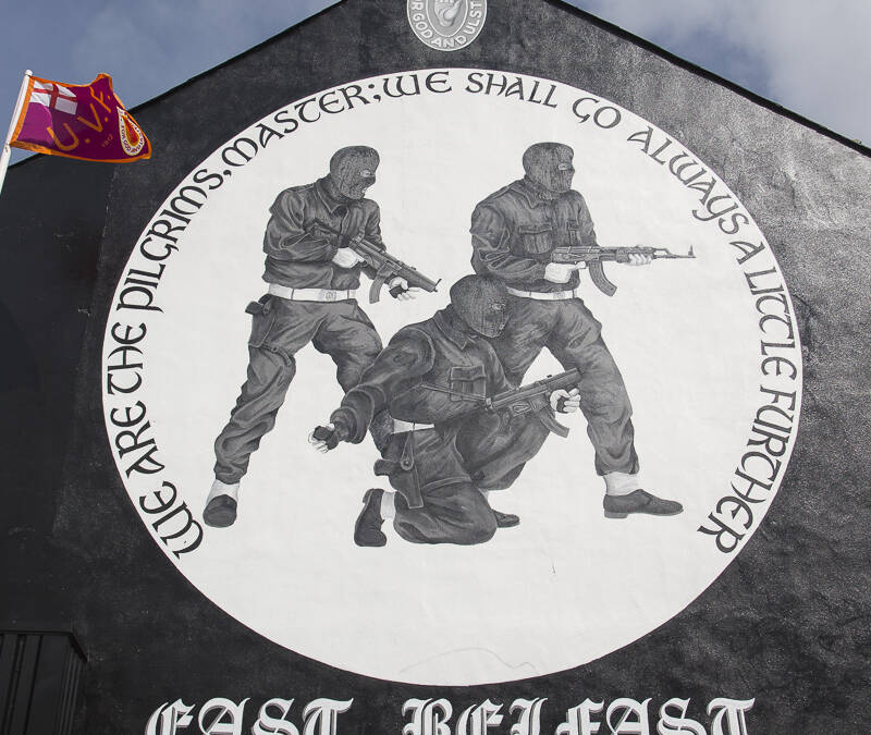 Belfast Est, quartier protestant unioniste, Irelande du Nord