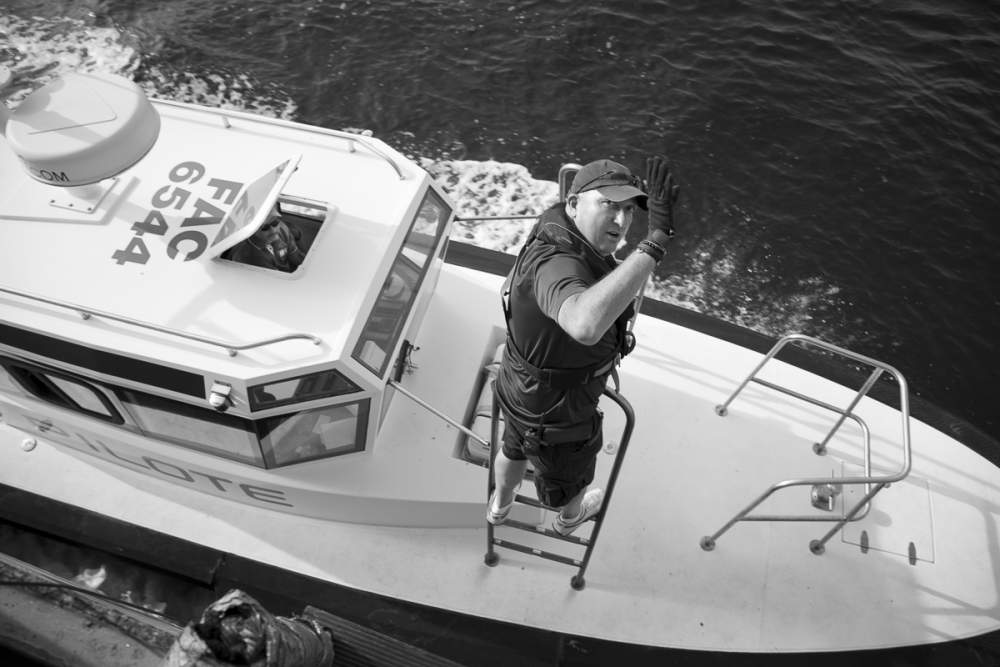 Départ du pilote du port de Bastia