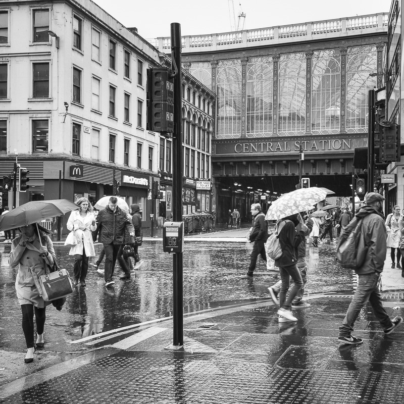 Rain in Scotland, Central Station, Glasgow