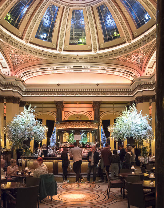 A bar in a old bank in Edinburgh