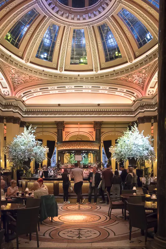 A bar in a old bank in Edinburgh