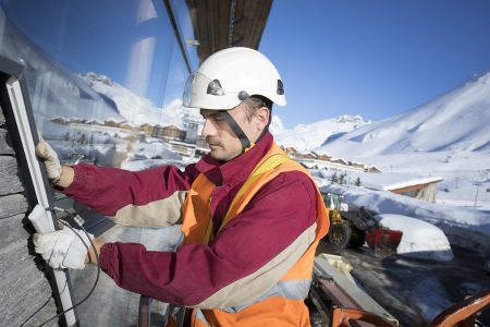 Reportage mise en lumière des pistes de Tignes